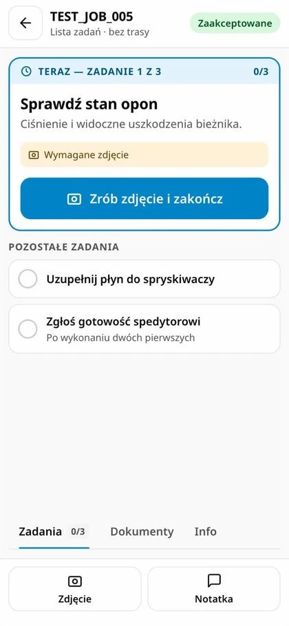 nova:driverJOBS screen: Jobs without a route